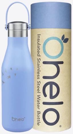 Reusable Water Bottle Blue Swallow