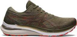 Gel-Kayano 29 Mens Running Shoes Mantle Green/Chery Tomato