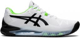 Gel-Resolution 8 Mens Tennis Shoes White Green Gecko