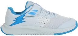 Pulsion All Court Kids Tennis Shoes White/Illusion Blue