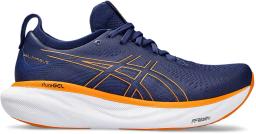 Gel-Nimbus 25 Mens Running Shoes Deep Ocean/Bright Orange