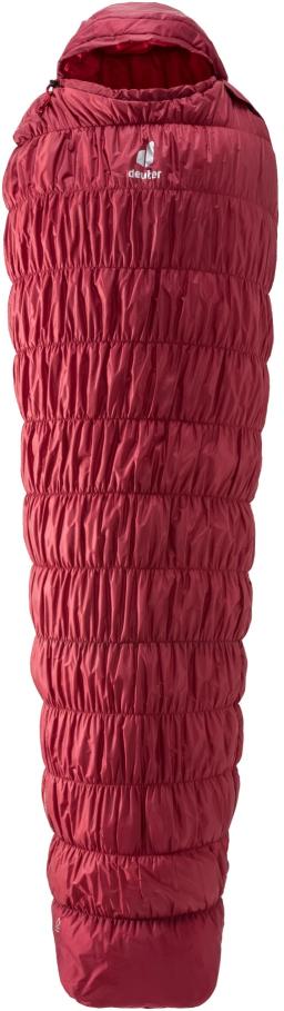 Exosphere -6° Synthetic Fibre Sleeping Bag Cranberry/Fire