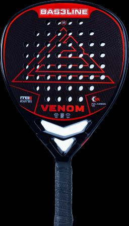 Venom 12K Carbon Paddle Racket Black/Red