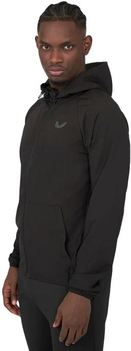 Mens Woven Hoody Black