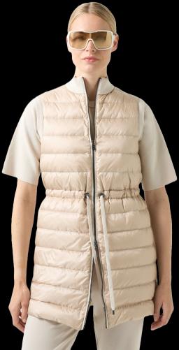 Womens Arina Down Vest Long Dove