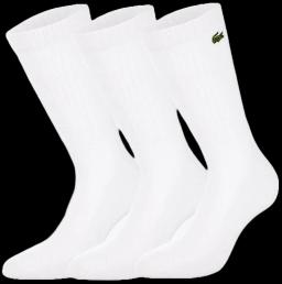 Sport High-Cut Mens Tennis Cotton Socks 3 Pairs White