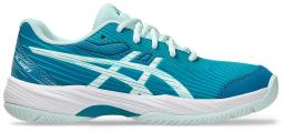 Gel-Game 9 Gs Kids Tennis Shoes Teal Blue/White