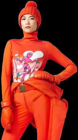 Goldbergh Womens Femme Long Sleeve Turtleneck Tee