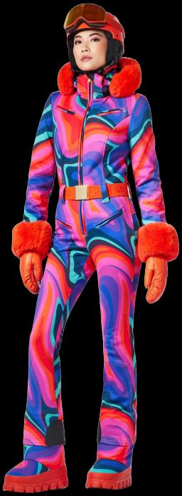 Goldbergh Womens La Fete Faux Border Ski Suit