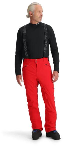 Mens Bormio Ski Pants Spyder Red