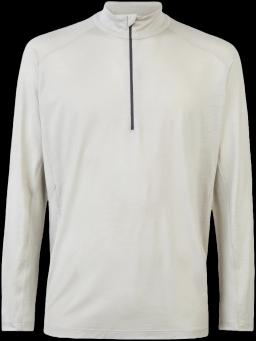 Mens Runner Half Zip Jersey T-shirt Driftwood