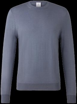 Mens Ole Pure New Wool Pullover Stone Blue