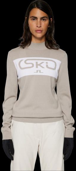 Womens Kelby Knitted Sweater Moonbeam