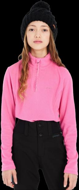 Girls Fleece 1/4 Zip Foxy Pink