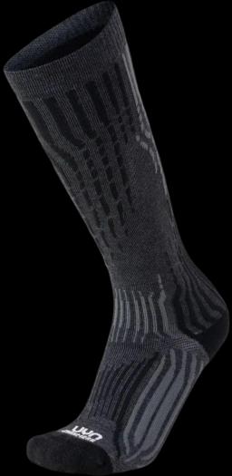 Man Ski Cashmere Socks Grey Rock/Black
