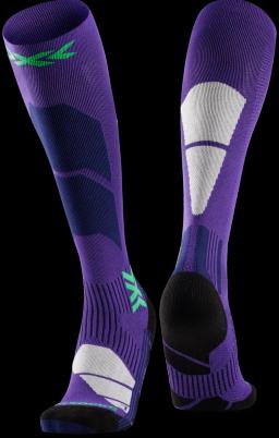 Ski Perform OTC Womens Ski Socks Deep Purple/Light Sand