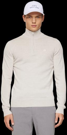 Mens Kian Knitted Golf Sweater Moonbeam