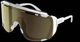 Devour Glacial Ski Sunglasses Hydrogen White/Clarity Universal/Sunny Gold