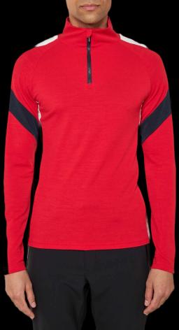 Mens Zermatt 1/4 Zip Midlayer Red