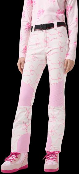 Fire+Ice Womens Zula Ski Trousers Pink/Offwhite