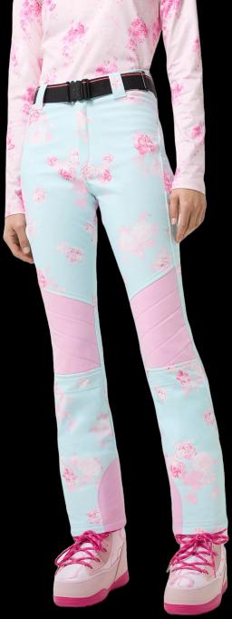 Fire+Ice Womens Zula Ski Trousers Light Blue/Rose