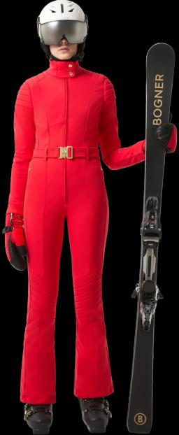 Womens Bond12 Ski Suit Red