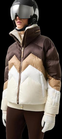 Womens Vanja 1 Down Ski Jacket Black Coffee