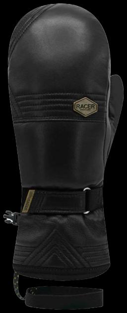 Womens M starz Leather Ski Mittens Black