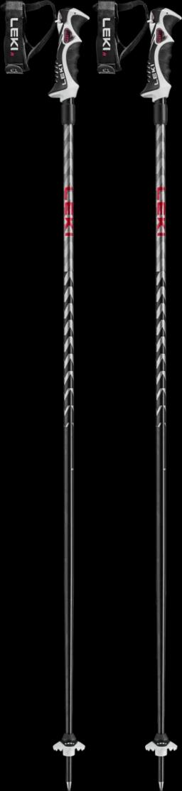 Hot Shot S Ski Pole Anodized Black-Eloxal Grau-Bright Red