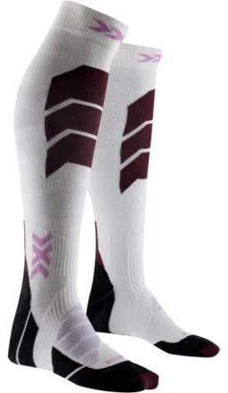 Ski Expert Silk Merino Ski Socks White/Lavender