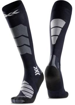 Ski Expert Silk Merino Ski Socks Black/Light Grey