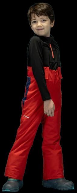 Boys V Yoke Ski Pant Red