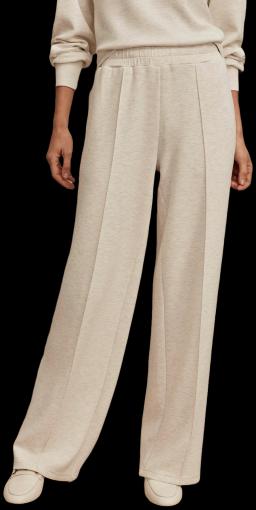 The Wide Leg Pant 28 Ivory Marl