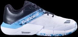 Mens Movea 2 Padel Shoes White/Cyan Blue
