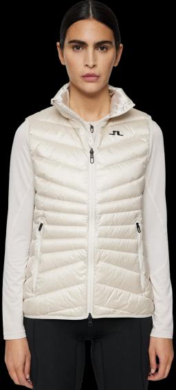 Womens Lara Light Down Vest Moonbeam