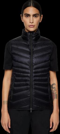 Womens Lara Light Down Vest Black
