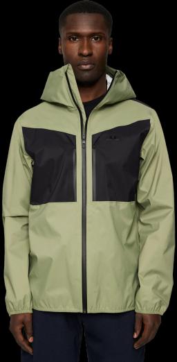 Mens Harwood Shell Jacket Oil Green