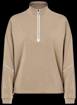 Womens Lio Sweat Troyer Shirt French Beige