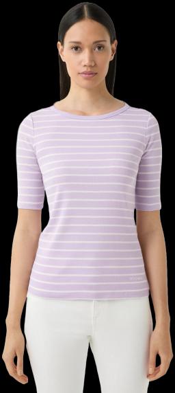 Womens Louna T-shirt Lavender White Stripes