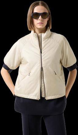 Womens Britany Short-Sleeved Jacket Raw Linen