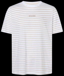 Mens Kosmo T-shirt Brown Stripes