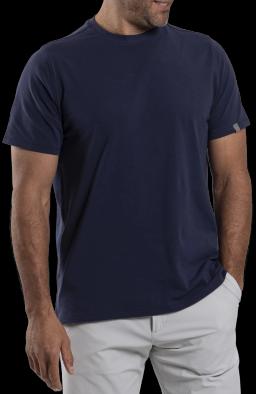 Mens Hollow Pima T-Shirt S/S Atlanta Blue