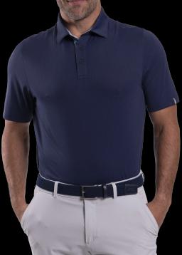 Mens Savin Structure Polo S/S Atlanta Blue