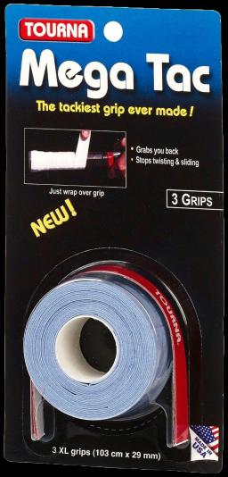 Tourna Mega Tac XL Overgrip (3 Pack) Light Blue