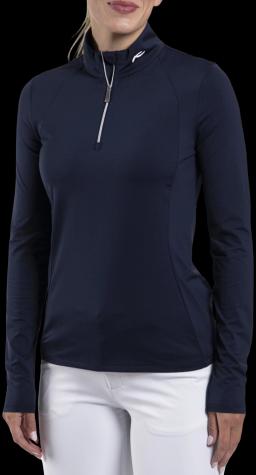 Womens Collagen Half-Zip Midlayer Atlanta Blue