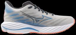 Mens Wave Rider 28 Running Shoes Nimbus Cloud/Blue Pase/Mizuno Ignition Red