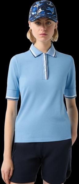 Womens Elenor Polo Shirt Light Blue