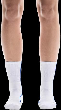 Court Sock High White | Indigo