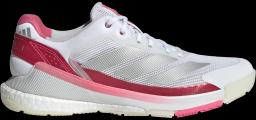 Crazyquick Boost Womens Padel Shoes Cloud White/Silver Metallic/Lucid Pink