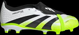 Predator League Kids Firm Ground/Multi Ground Football Boots White